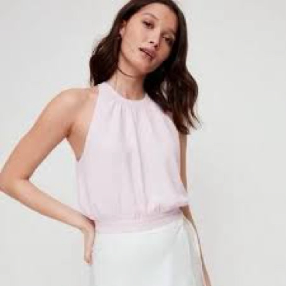 Aritzia Wilfred Patrice Cropped Halter Blouse